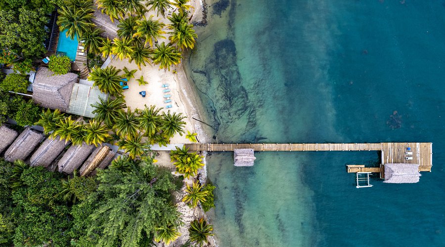 A pristine beach in the Caribbean with turquoise water